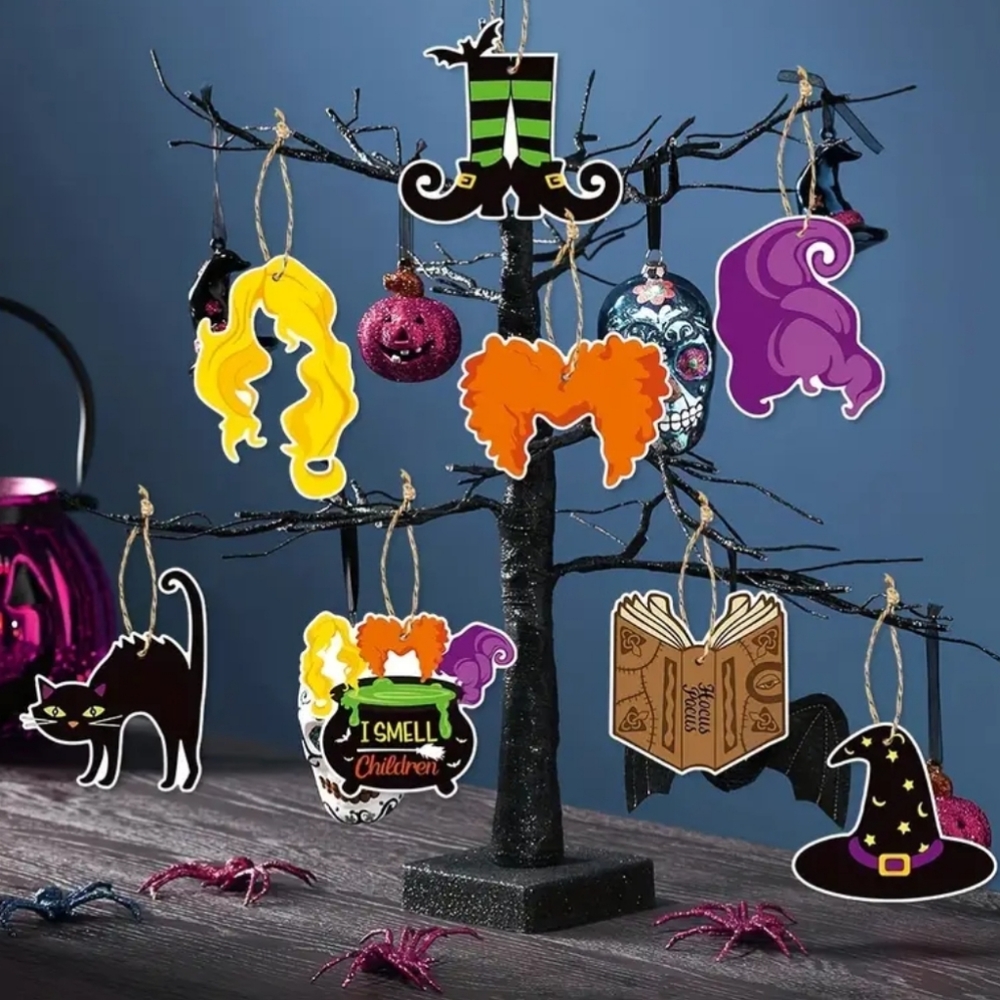 ❤️10/$10 New Halloween tree ornaments christmas Hocus pocus made of thick